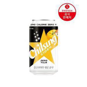 [APP전용](본사직영) 칠성사이다 제로 유자 355ml 24캔