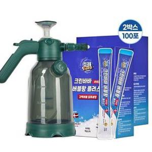 시즌2 크린바바 버블왕 플러스100포+반자동 분무기