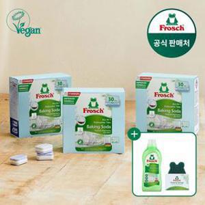 [APP전용] 프로쉬 올인원 식기세척기세제 30개입 3개(클리어런스 알로에베라 유연제+수세미 증정)