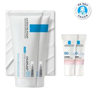 [라로슈포제] 시카 B5 리페어 크림 100ml X2 + 톤업 로지 선 3ml X 2개