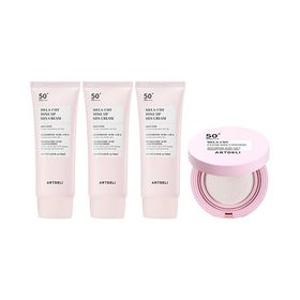 아트델리 멜라컷 톤업 선크림 50ml x3 + 선쿠션 15g