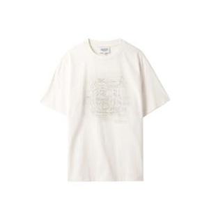 1975 프론트 바이시클 프린트 티셔츠 아이보리 P242UTS421