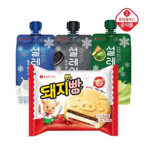 롯데 돼지바빵/설레임 24개 택1