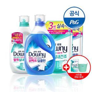 [APP전용]다우니 세탁세제 퍼펙트 딥클린 1.8LX2/냄새딥클린 외 리필특가 + 세탁 바구니 or 세제 450ml 증정[S167]
