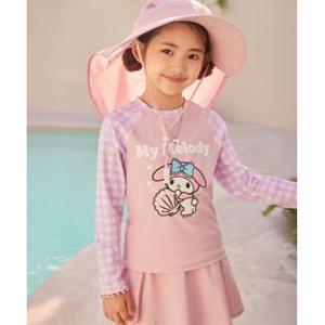SPAO 키즈 산리오캐릭터즈 여아 래쉬가드 세트라이트 핑크 SPARG37KG1