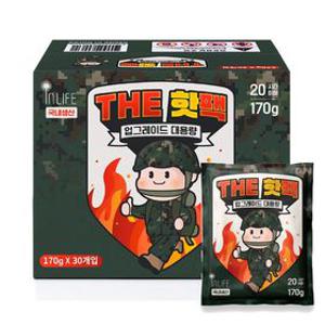 [특가] 빠른배송 인라이프 대용량 포켓용 핫팩 170g x 30개(20시간 지속) 손난로 보온대 군용핫팩 코스트코