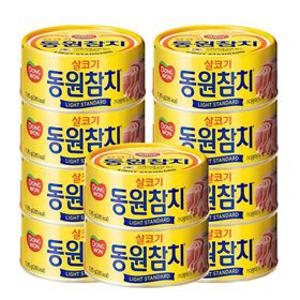 [삼성 x 온누리 특가] 동원참치 살코기 라이트 스탠다드 참치캔 135g x 10개