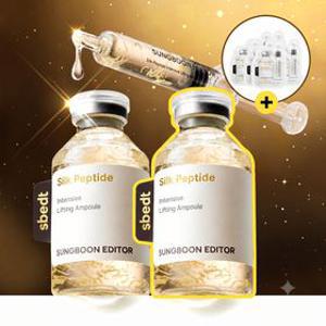 [홈쇼핑 완판]대용량실크펩타이드 녹는실 리프팅 앰플 60ml 2개 (+리프팅 앰플 10ml 증정)
