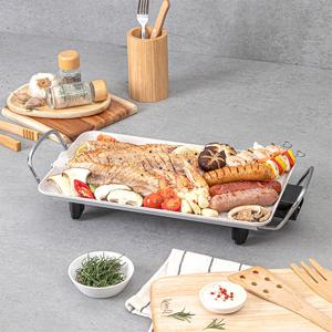 LM 1050W 47cm 사각 와이드 가정용 멀티 전기 그릴 테이블 고기 불판 혼밥 구이팬