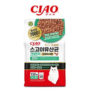 스고이 유산균 크런키 고양이 사료 연어 1.52kg