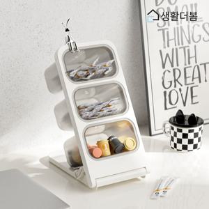 투명 다층 캡슐커피 티백 수납함 커피캡슐 보관함 홈카페 탕비실 정리함