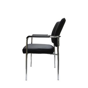 세로퀼팅 PU쿠션 팔걸이 일체 스틸 식당 의자(2색) 편한 디자인 다이닝룸