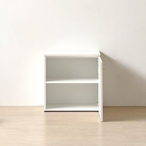 큐브미니멀 공간활용 클로버포인트 도어수납장(60cm) 우드 큰방 빌라 작은