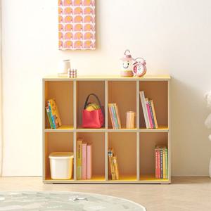 카페 인테리어 소품 디스플레이 2단 큐브 선반장(80cm 4색) 정리 시스템