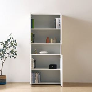 소가죽손잡이 포인트 모던 분리수납 높은 선반 수납장(80cm)정리장