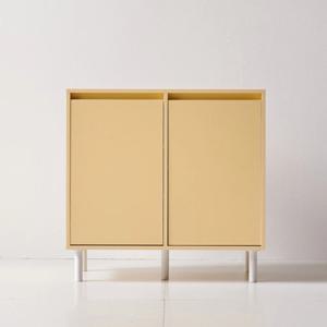 스칸디 모던 양문수납 대용량 인테리어 수납장(80cm 2색) 작은 아파트 가구