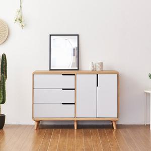 북유럽 라운드 주방 콘솔 다용도 와이드 수납장 1200(5색) 침실 작은방