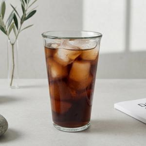 국산 내열강화 유리컵 에코 글라스 홈카페 아이스 커피잔 맥주잔 500ml