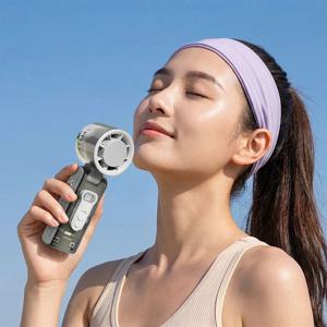 투명 냉각 선풍기 FC08 미니 핸디팬 쿨링 초강력 무선 손풍기 냉풍 탁상용