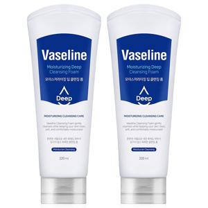 바세린 모이스처라이징 클렌징폼 220ml 2개