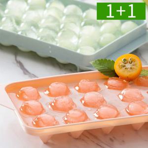 1+1 원형 얼음트레이 18칸 플라스틱 아이스 냉장고 얼음틀