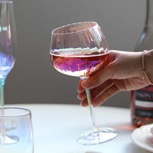 1+1 미스틱 오로라 홀로그램 티니블랑 샤인 글램와인잔 460ml