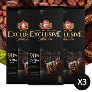 익스클루시브 다크초콜릿 90% 100g 3개 초콜렛