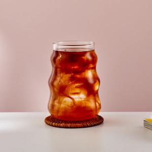 내열 유리 웨이브 유리잔 500ml