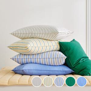 퓨어코튼 심리스 60수 고밀도 베개커버 2size 6color