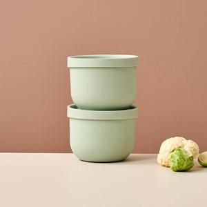 실리만 촉촉하게 데우는 실리콘 한그릇 밥공기 350ml 2P세트 민트