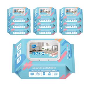 클리어 한장씩 뽑아쓰는 간편한 행주티슈 70매 x 10팩