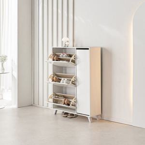 홈즈 900 3단 스윙도어 신발 수납장 아파트 현관 미니 틈새 신발 정리대
