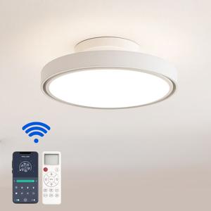 IoT 에어룩스 윙리스 천장 선풍기 실링팬 방등 (색변환,디밍,리모컨포함)