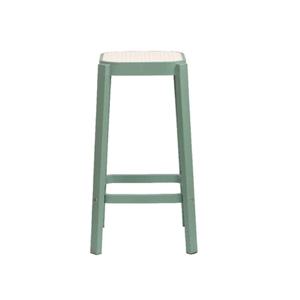 라탄패턴 스퀘어 하이프레임 바 체어(37cm 3색) 식탁 BAR 스탠드 바텐더 빠