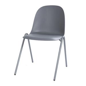 라운드바디 메탈파이프다리 모던 카페 의자(43cm 5색) 영업용 유럽 식당용