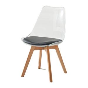 투명클리어쉘 모던카페 체어형 의자(48cm 3색) 호텔 업소 유럽 안락 가구