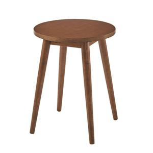 라운드 4다리 원목 감성 테이블(70cm 2색) 업소용 철제 가구 미니 북유럽