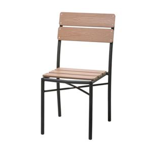 슬림라인 오크톤 수지목 철제프레임 테라스의자(46cm) 파라솔 피크닉 조경