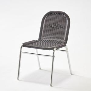 라탄 알루미늄 프레임 테라스 암체어 의자(46cm 2색) 베란다 휴식용 카페