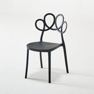 퀸즈라인 왕관형 곡선 디자인 의자(50cm 3색) 패션 유럽 식탁 명품 식당용