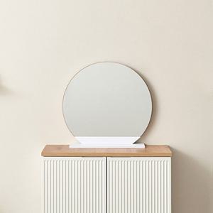 클린 세련미 스탠드형 원형 화장대 거울 600(4색) 인테리어 미용 미니 앤틱