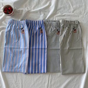 반바지 국산 커플 디즈니 정품 마린 미키 스트라이프 순면 여름 홈웨어 4color