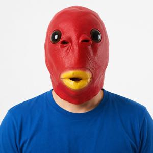 물고기 외계인 가면 5color 초록 괴물 실리콘 웃긴 생선 이구아나 녹색 코믹 틱톡