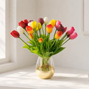 망고튤립 생화같은 조화 꽃 실크플라워 hf49 튤립 5송이 1p