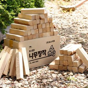 참나무 캠핑장작 미니바장작 10kg 불멍 미니화로 난로 바베큐