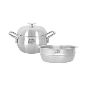 [예약판매] 316Ti스텐 라이스쿠커 16cm+찜기 2종세트(사은품 : 스텐 밥주걱)