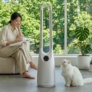 BLDC 저소음 슬림 아기방 가정용 리모컨 스탠드 날개없는 선풍기 GF-NF6900