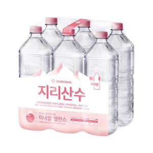 지리산수 2Lx6개 무라벨 생수 샘물