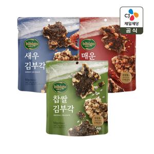 비비고 김부각 50g 찹쌀 x1개+매운 x1개+새우 x1개