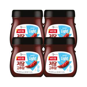 해찬들 저당 고추장 500g x4개